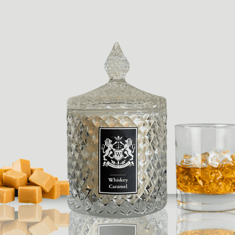 Αρωματικό κερί σόγιας Whiskey Caramel με νότες παλαιωμένου ουίσκι και καραμέλας