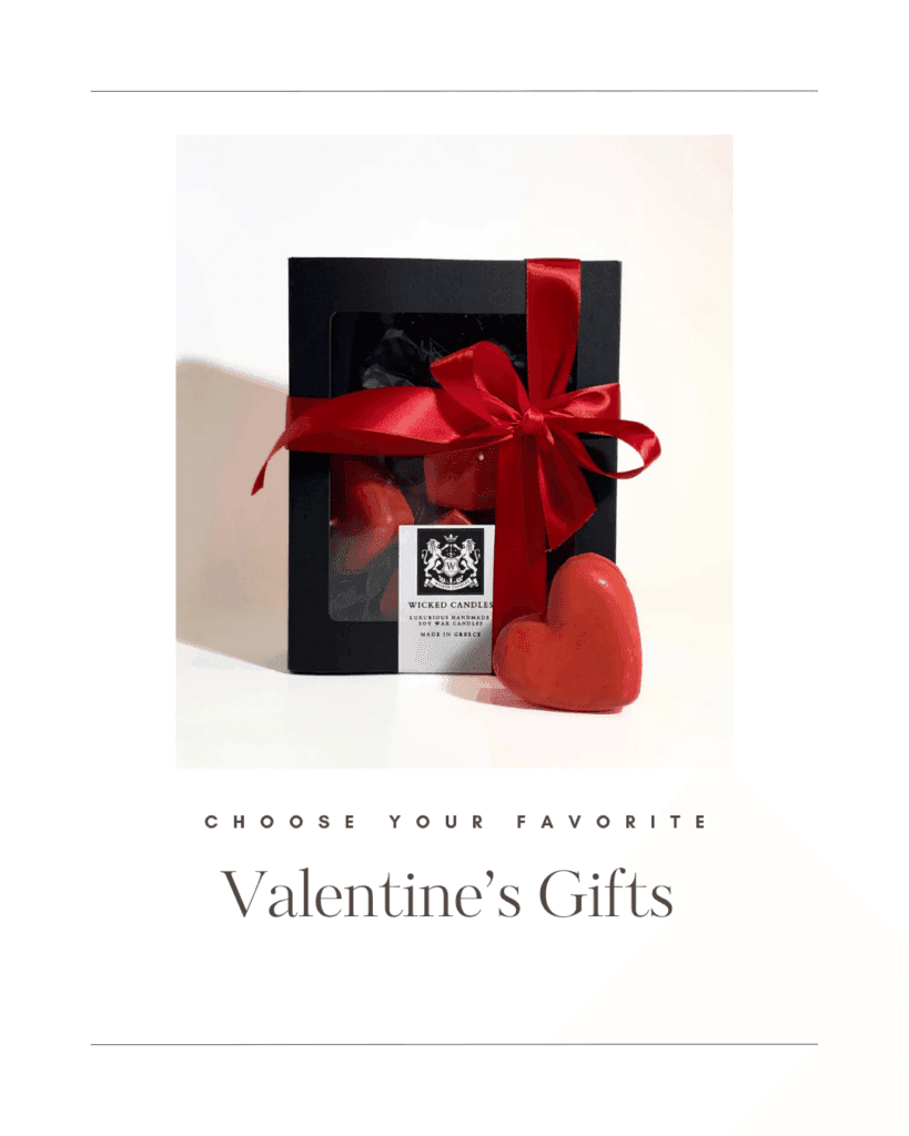Valentine’s gift box με custom αρωματικό προϊόν