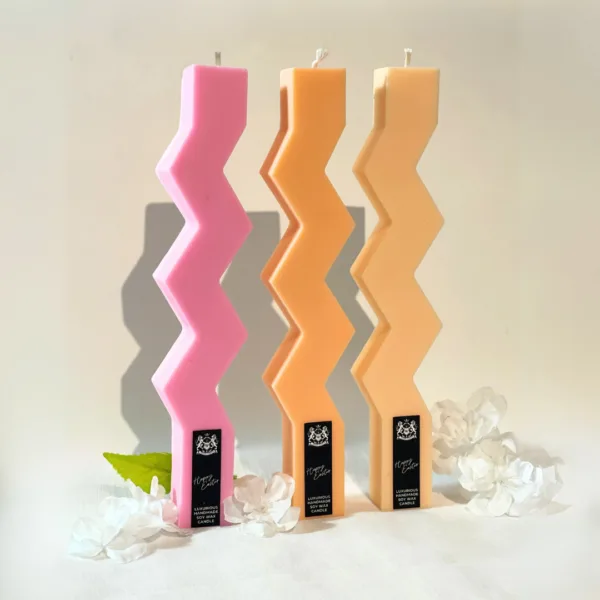 Zig Zag Λαμπάδα Scented Soy Candle - Image 2