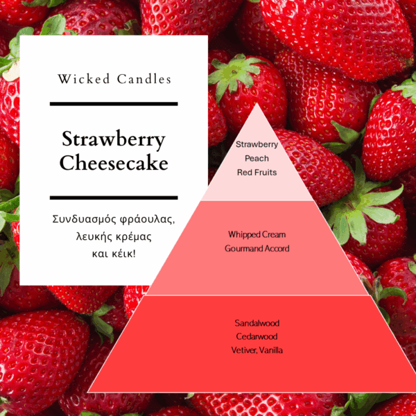 Strawberry Cheesecake Scented Soy Candle - Image 2