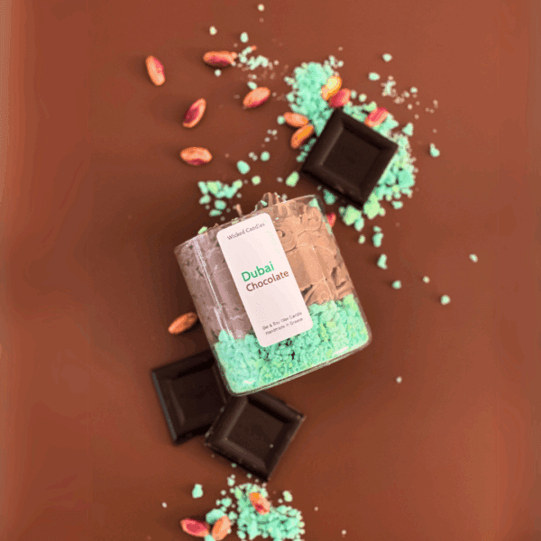 Dubai Chocolate Soy Wax Candle - Image 2