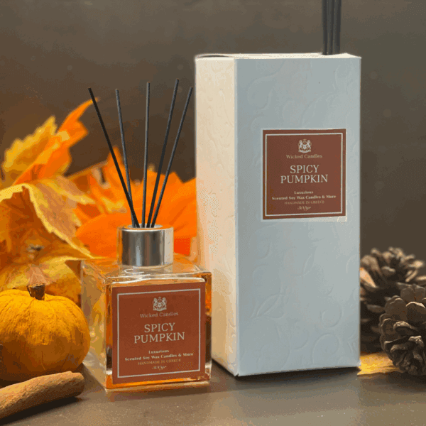 wicked candles Spicy Pumpkin Reed diffuser 100ml αρωματικό χώρου pumpkin spice (2)