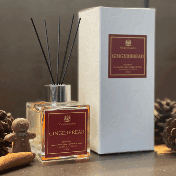 wicked candles gingerbread reed diffuser 100ml αρωματικό χώρου (2)