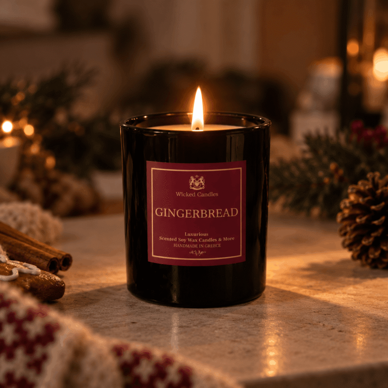 wicked candles αρωματικό κερί gingerbread χριστουγεννιάτικο κερί