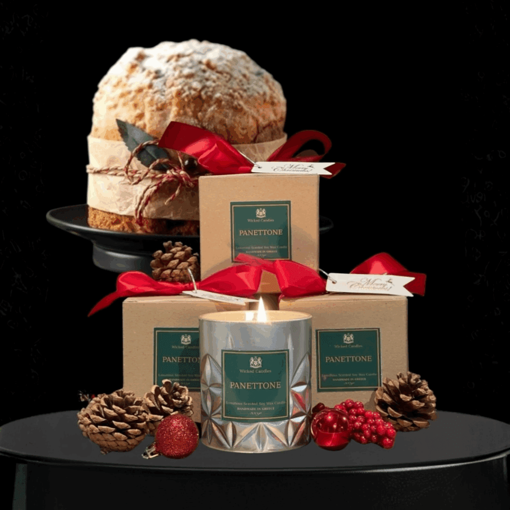 wicked candles αρωματικό κερί panettone χριστουγεννιάτικο κερί