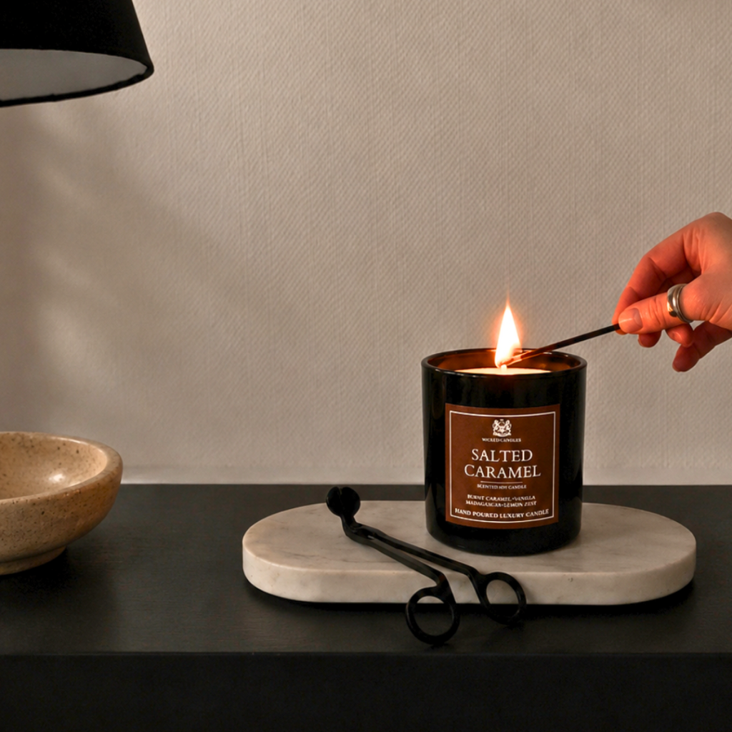 Αρωματικό κερί σόγιας Wicked Candles για cozy ατμόσφαιρα στο σπίτι