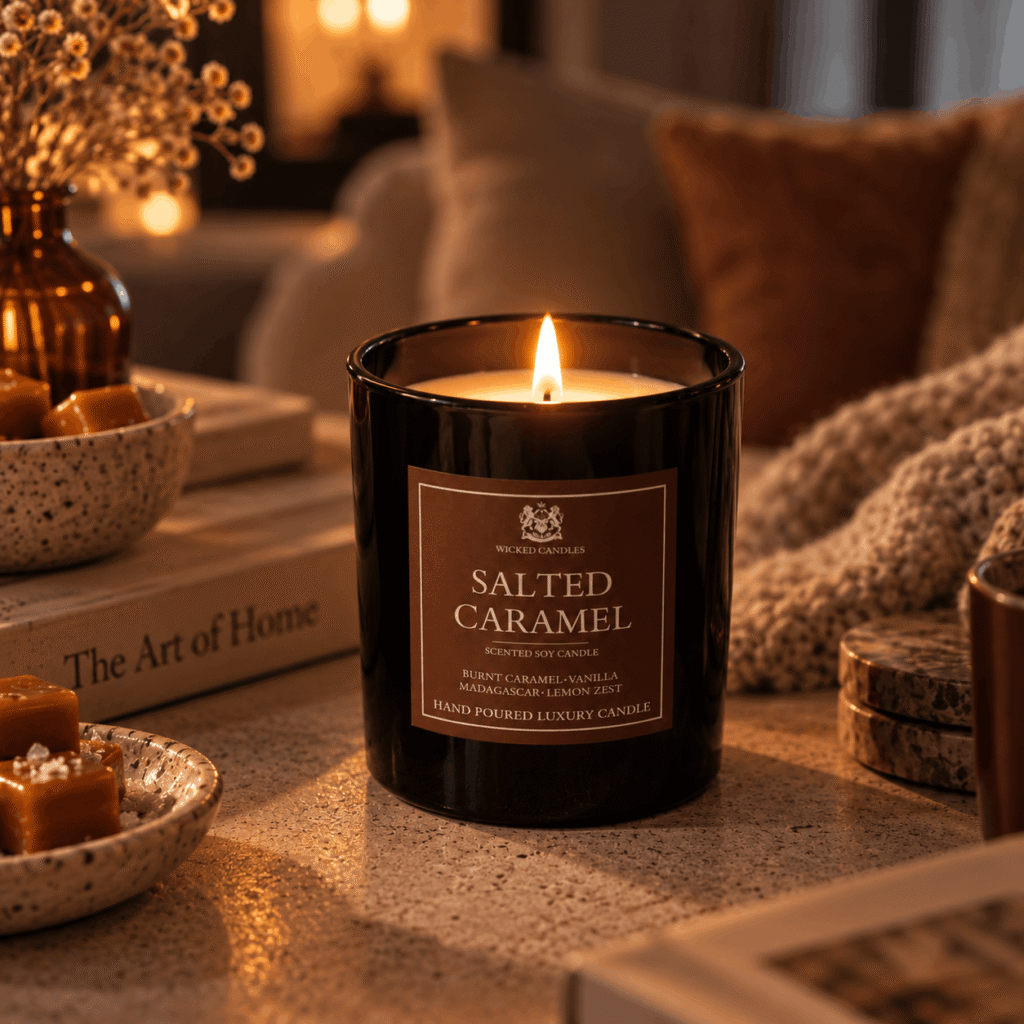 Salted Caramel luxury αρωματικό κερί σόγιας